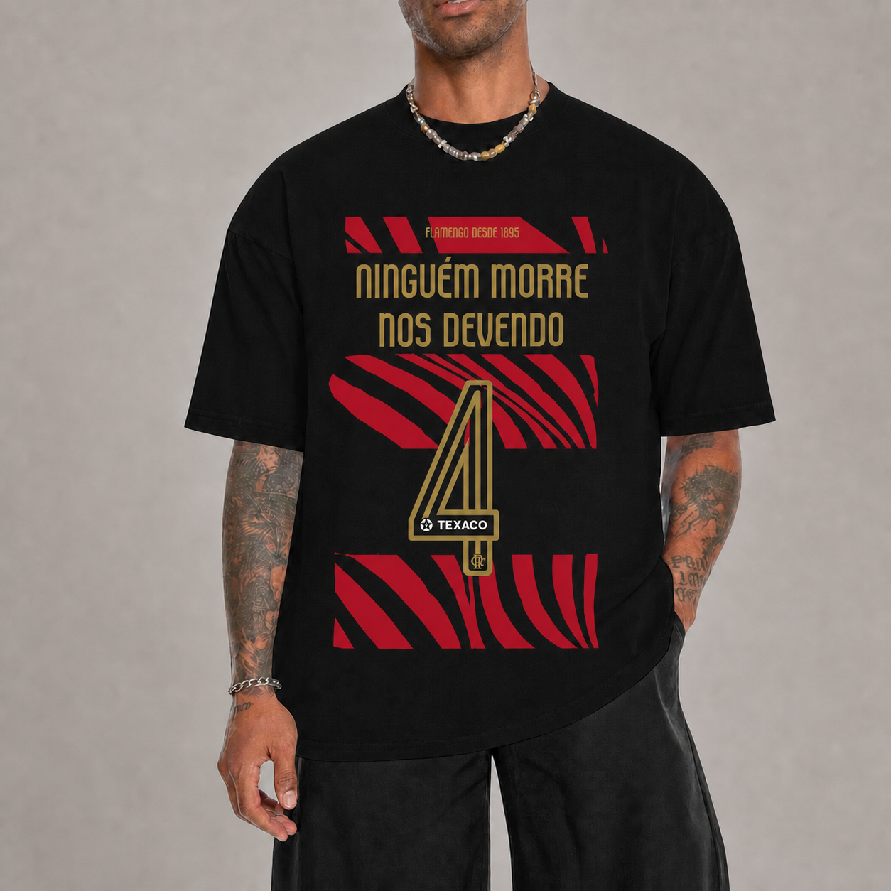Camiseta 180g Ninguém Morre Nos Devendo | Flamengo