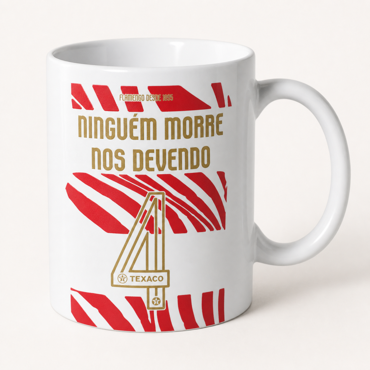 Caneca 325 ml Ninguém Morre Nos Devendo | Flamengo