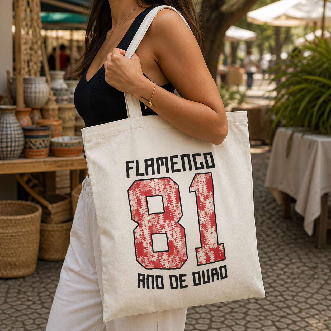 Ecobag Flamengo 81 · Ano de Ouro | Flamengo em cena de uso no Brasil