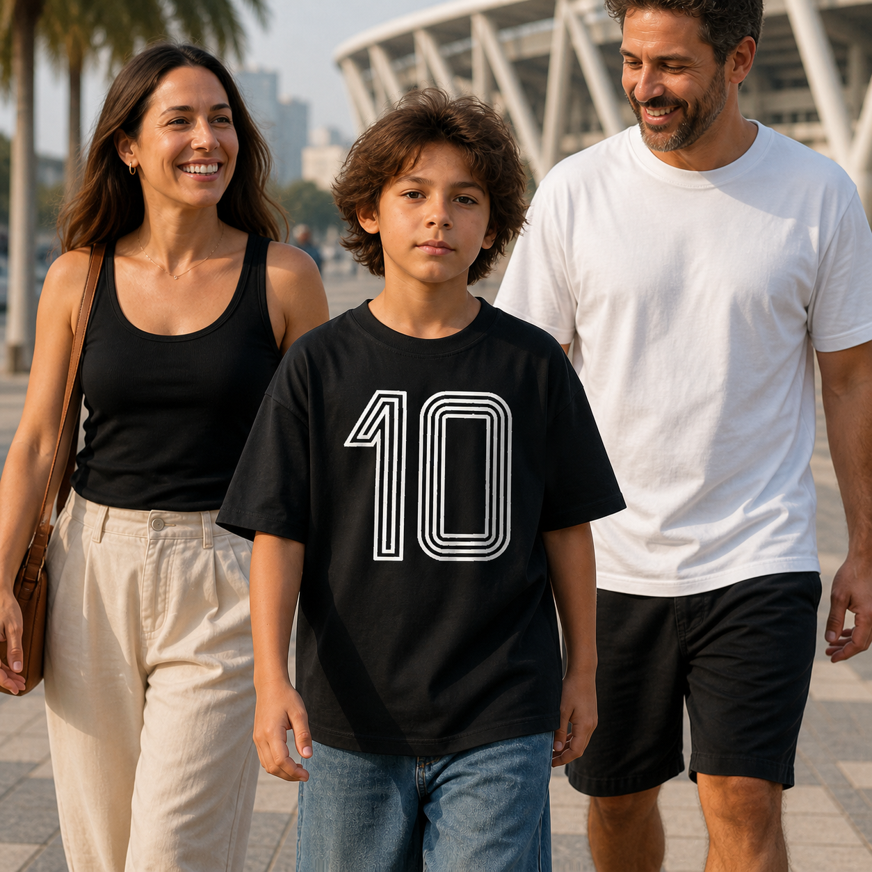 Camiseta infantil Zico 10 Retrô | Flamengo em cena de uso no Brasil
